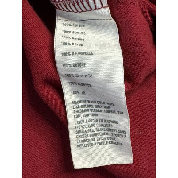 Vintage Hollister Shirt Mens Large Dark Red‎ Logo Pullover Y2K Inspired Preppy - Picture 6 of 9